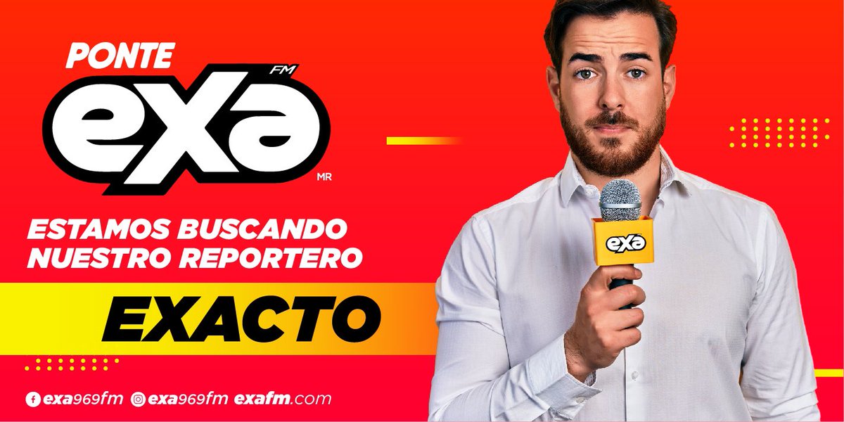 exa969fm's tweet photo. ¿Quieres ser parte del #ExaTeam? 😏

Esta es tu oportunidad de mostrar tu talento😎

Obtén más información en nuestra página web https://t.co/sq4TEx22Yp

#Exafm #PonteExa #ExaRD #ReporteroExa https://t.co/WSDTendFKw