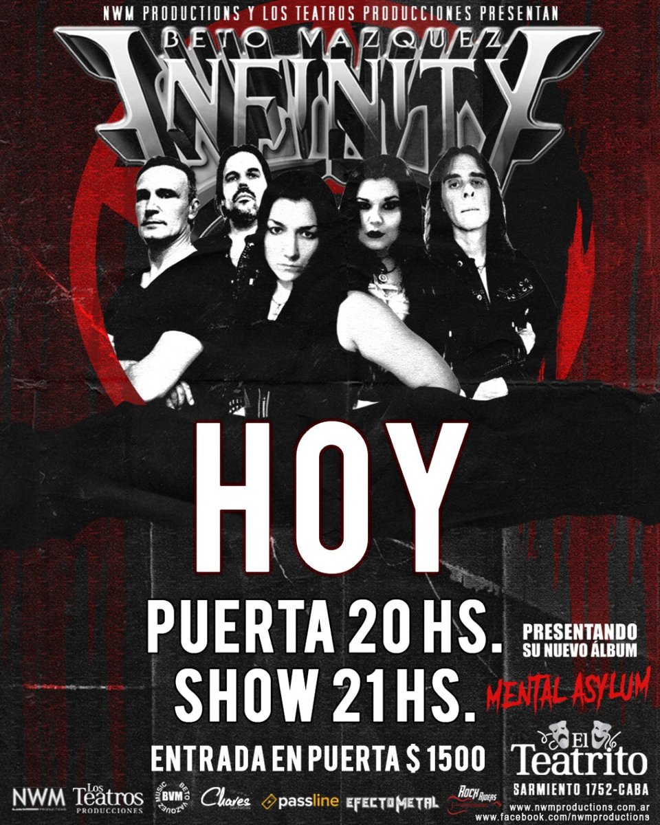 BVI_OFICIAL's tweet photo. Los esperamos hoy, en EL TEATRITO, 
Puerta 20 hs. 
Show 21 hs. 
Sarmiento 1752, CABA https://t.co/tdDb1kStDv