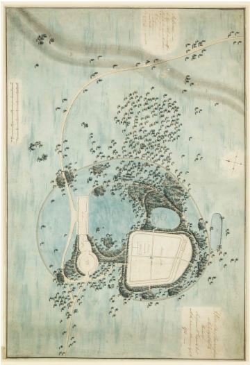 BrownCapability's tweet photo. Plans of #estate by #CapabilityBrown of #Heveningham Hall #Suffolk from @HistoricEngland's "Reference Catalogue of Design Plans and Surveys drawn by Brown or his office". Large plan for the river & environs now displayed as 5 framed sections Download here https://t.co/97O4WxfgQL https://t.co/VaQXFIGKgb