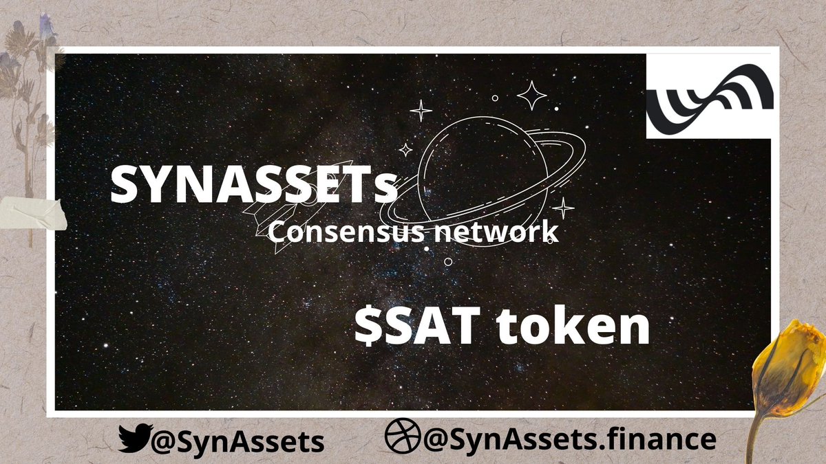 ItoElise's tweet photo. About @SynAsssets token.
Anticipating 💯💯
For more see @SynAssets about the token. 
The game-change
The real deal @SynAssets.
#Synassets #IDO $SAT

Join us now.point_down https://t.co/Cb8OFzFViY