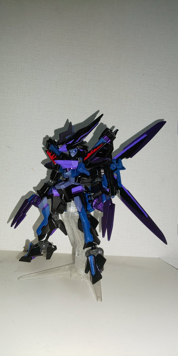 【エアブラシ全塗装・改修完成品】LBX DBサイファー（ドットブラスライザー) 本当のオーバーロードを見せてやるッ！！ ゲーム版WARSより、漆黒の