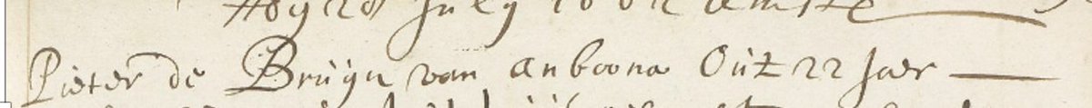 Waarschijnlijk één van de eerste Molukkers in Amsterdam, Pieter de Bruijn van Anboona (Ambon), hij was 22 in 1662.