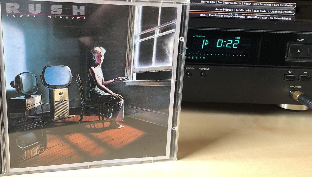Misterquartet's tweet photo. #NP #SoundsExactlyAsItDidOnTheDayIBoughtItCosItsACD… Rush “Power Windows. My 2nd ever CD purchase, October 1985. #PerfectSoundForever… https://t.co/cPlGhzNooC