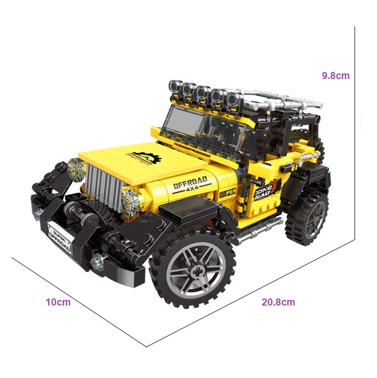 Building Blocks off-road Pull back Jeep 4 wheel Truck bricks assemble toy of Kid
ebay.com/itm/1649546317…