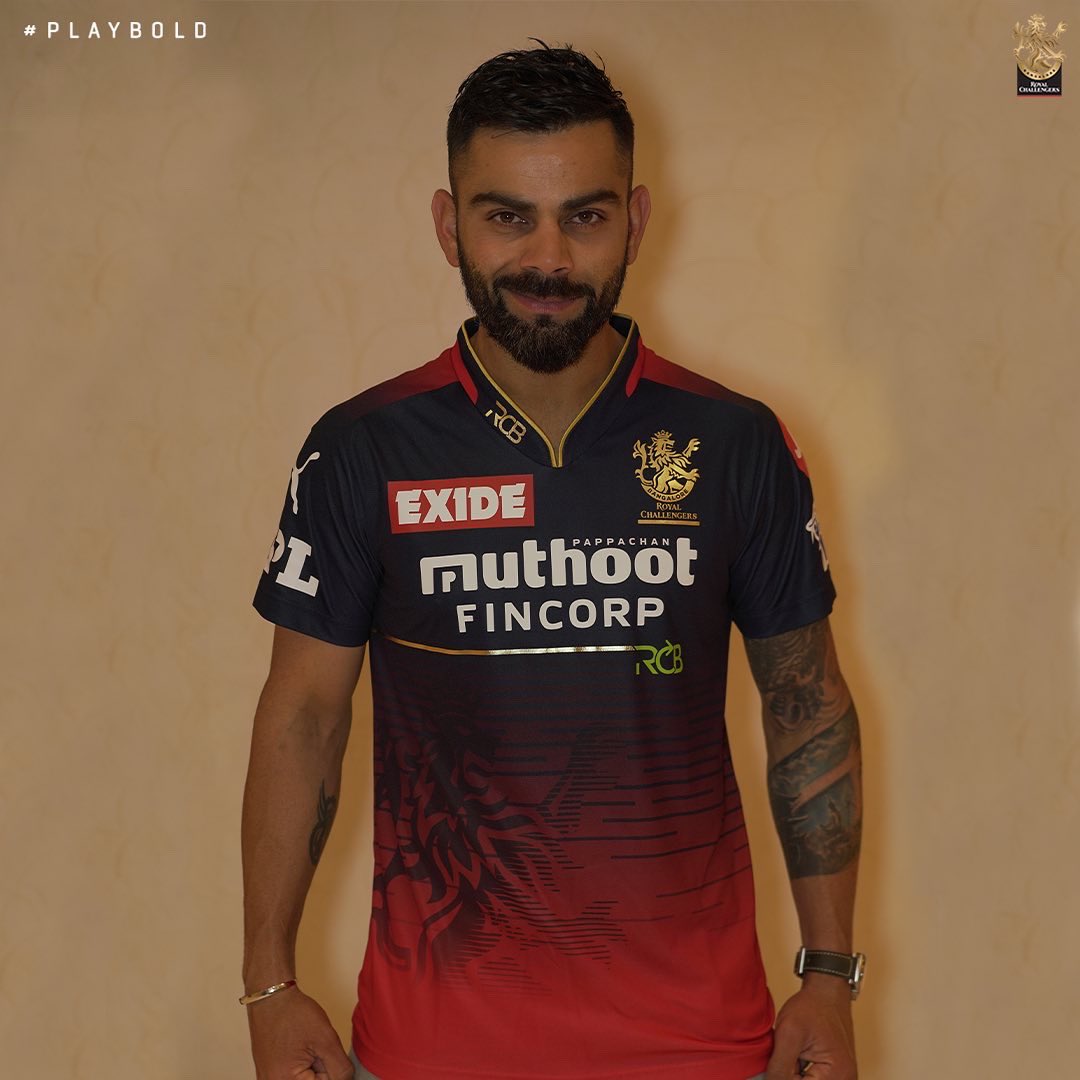 TheCricketAlert's tweet photo. #RCB's new Jersey for IPL 2022.

#PinkBallTest | #INDvSL | #IPL2022 https://t.co/riFiVHgAJa