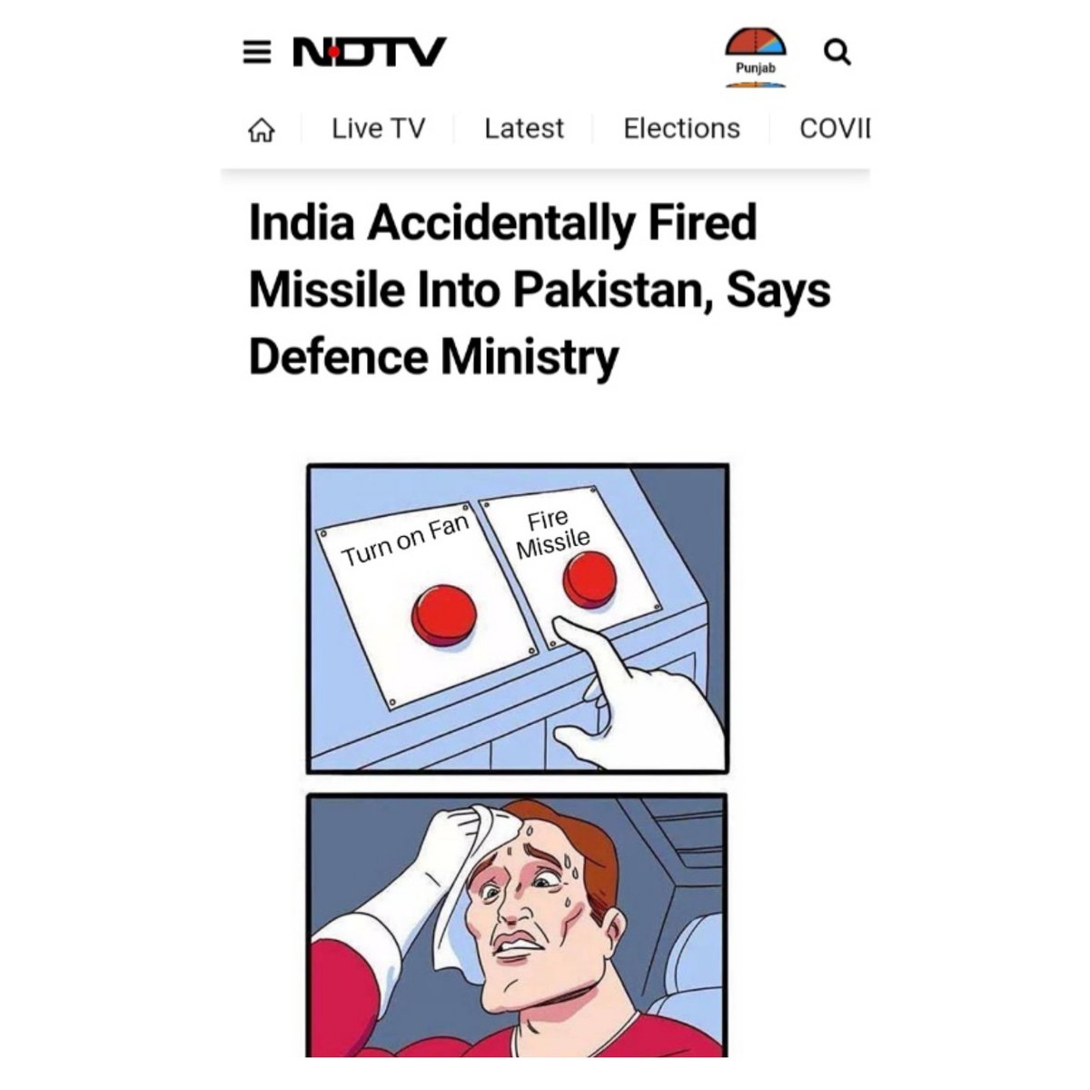 tanvi_nr179's tweet image. Yeah, the heat can indeed make you crazy...😅

#indiamissiletest #indiapakistan #memes #newsmemes #indianmediamemes #mediacircus #indianheat #indiansummers