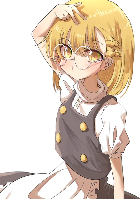 ボブand編み込みand丸メガネ魔理沙ちゃんお題ありがとうございました!お題センスありすぎィィ 