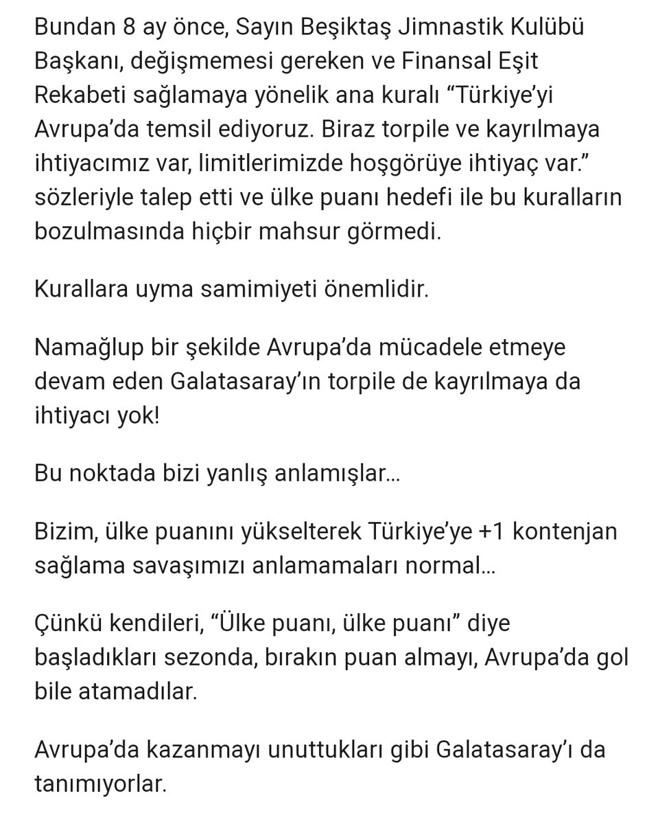 YazilmamisCumle's tweet photo. @GalatasaraySK İşte böyle, hak edene, hak ettiği dilden konuşacaksınız. Gerçekleri yüzlerine yüzlerine vuracaksınız bunların https://t.co/EeUSDXj4Yg