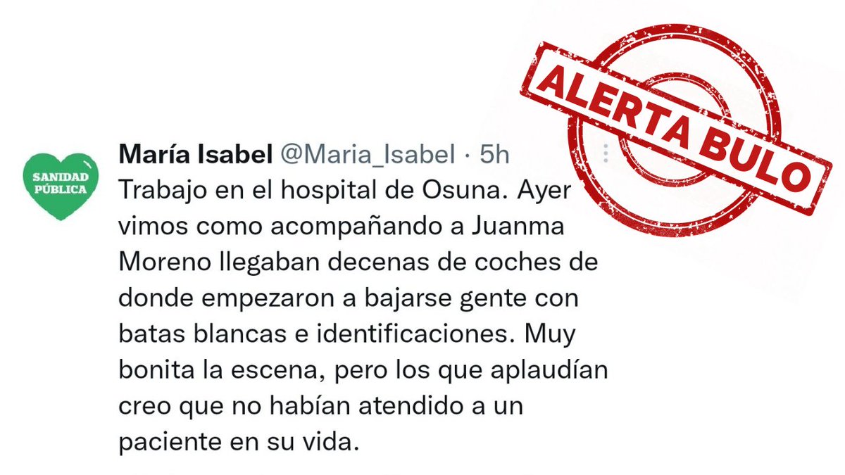 ppandaluz's tweet photo. 🔴 ALERTA BULO | Los robots de la izquierda vuelven a atacar con mentiras lamentables y conocidas tácticas de desinformación.
#StopBulos https://t.co/8TCFj0Dm3T