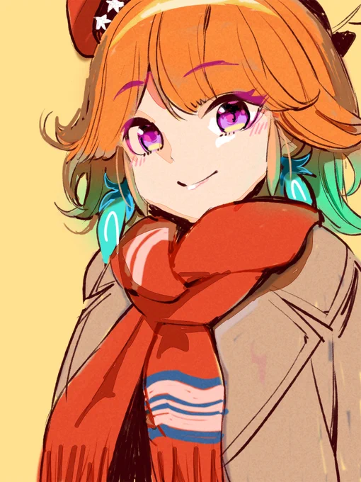 キアラちゃんとマフラー
#ホロメンワンドロ312
#絵ニックス 