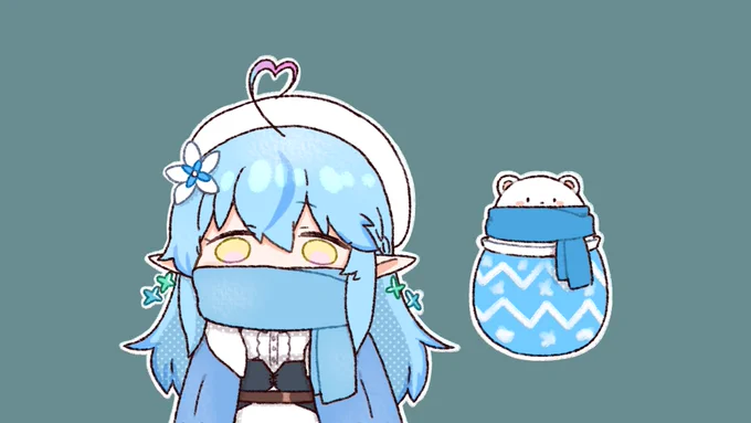 マフラーもそろそろ見納めな季節
#ホロメンワンドロ312 