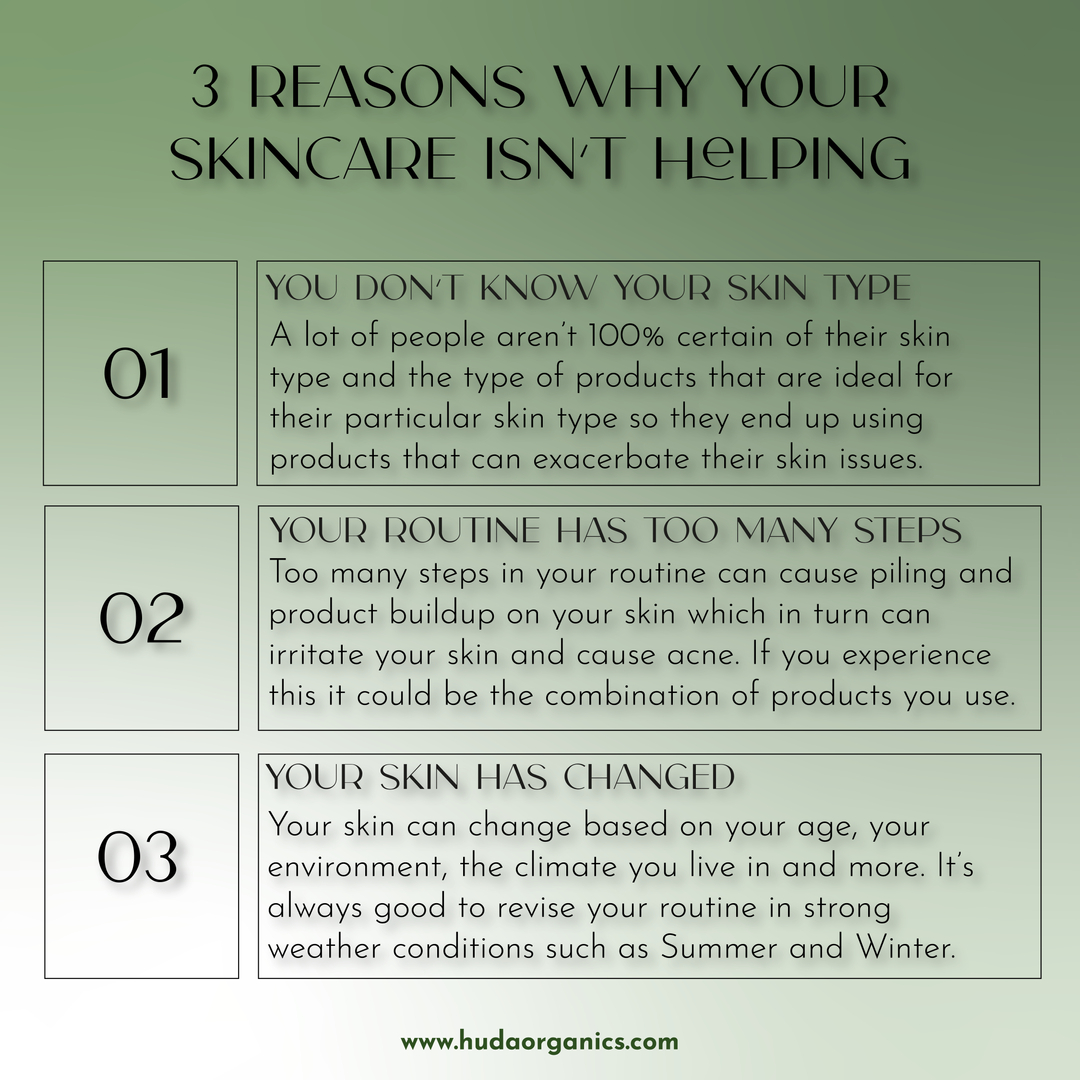 HudaOrganics's tweet photo. 3 Reasons why your skincare routine might not be helping!  

What's your skincare routine? do you experience any of these issues?? 

#skinplicity #skincare #somaliskincare #skinfo #qasil #beautytips #beautytricks https://t.co/xNF1k3hfPn