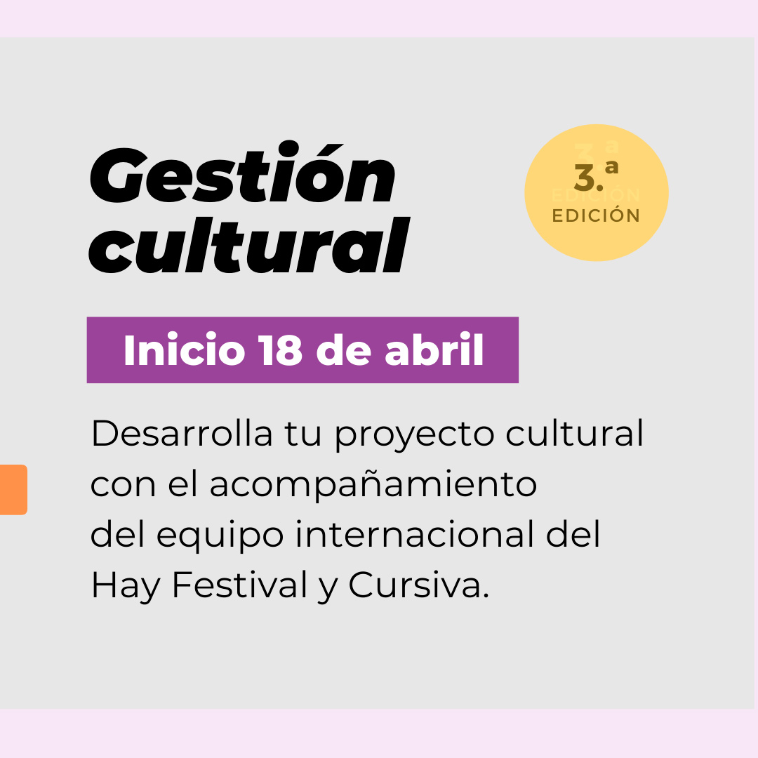 escuelacursiva's tweet photo. Si quieres trabajar en el ámbito de las industrias culturales y creativas o quieres enriquecer tu perfil profesional, este curso será tu aliado. 
💻Tutorizado
🎤Invitados especiales
📅18 de abril-26 de junio
ℹ️ Toda la información aquí: 🔗https://t.co/sKkhmtERkG https://t.co/U47Ncaqzpd