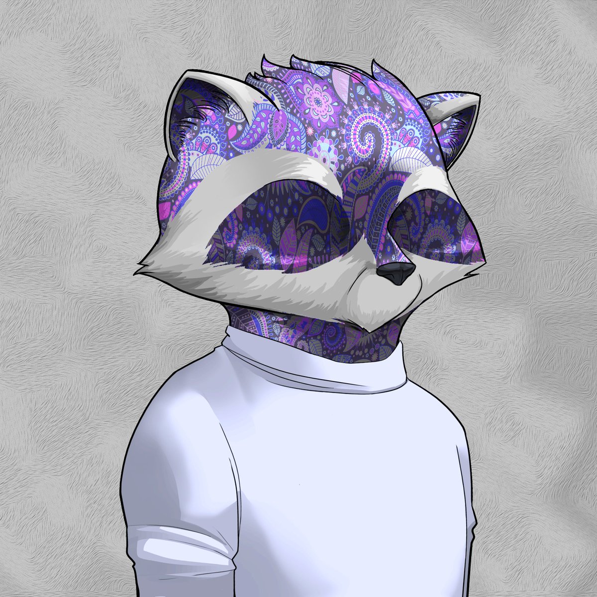 SSRaccoons's tweet photo. From the @CmpleteAsshole laboratory of crazy, he has let us see some possibilities for new Fur patterns.  He says there are more to come, but these he was willing to share. 
#SSRaccoons #NFTs https://t.co/ETEJKOKZZX
