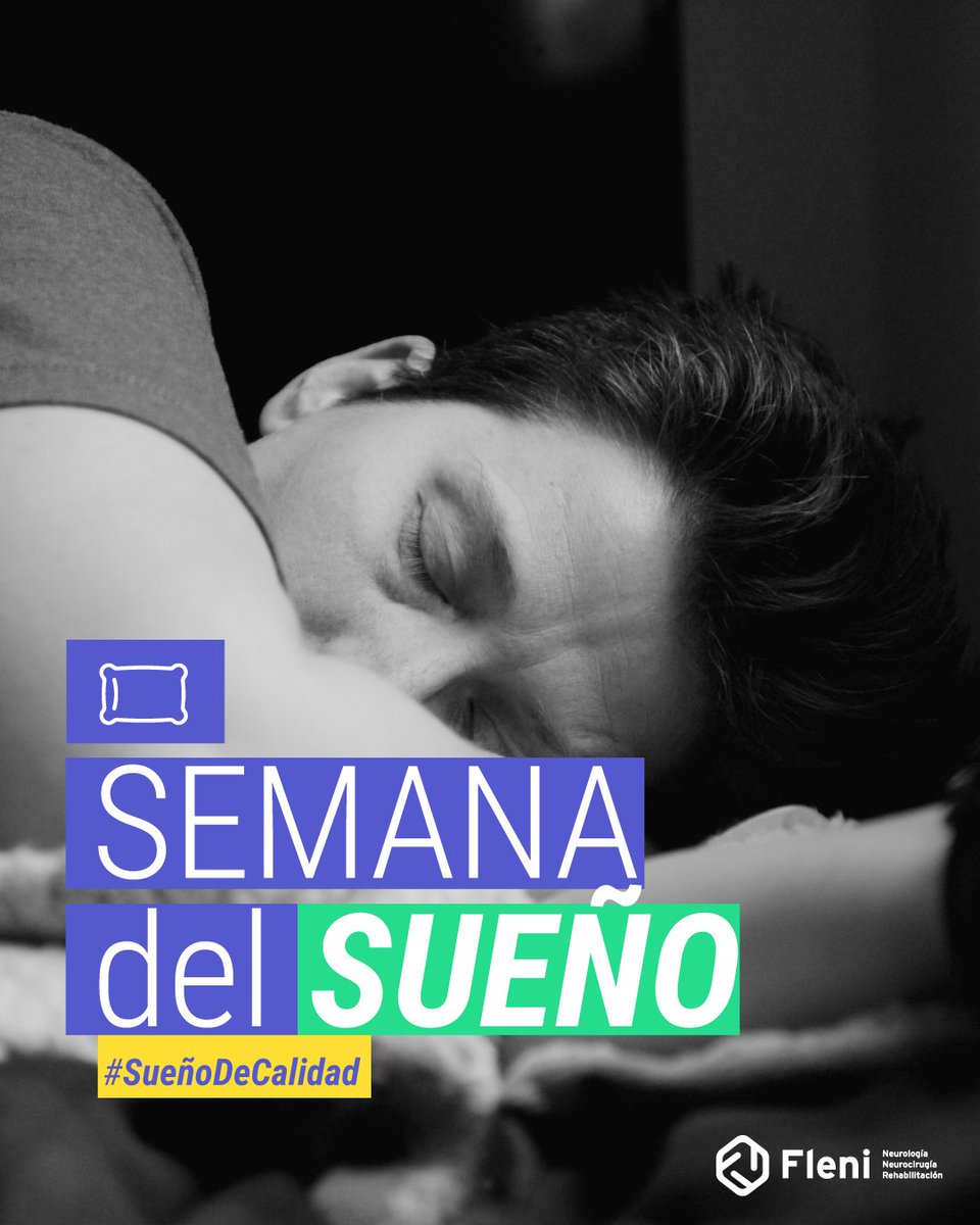 FleniOficial's tweet photo. 😴 Empieza la SEMANA DEL SUEÑO.
Durante toda esta semana, estaremos compartiendo información importante para lograr un sueño de calidad, que preparó nuestro equipo de la Unidad de Medicina del Sueño.
👉 Prestá atención a nuestras redes
#SueñoDeCalidad #SemanaDelSueño https://t.co/jXmR7dF1bA