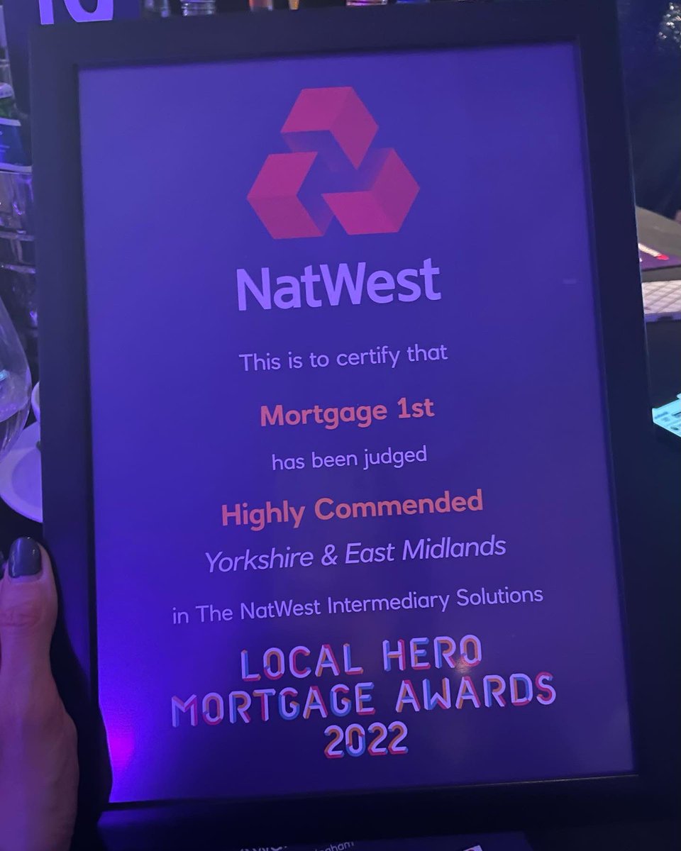 Mortgage1st's tweet photo. Highly Commended π At the @NatWestGroup Local Hero Mortgage Awards ππ»
Weβre really proud of the work we do for our customers and our local community and itβs wonderful to be recognised βΊοΈ
@robbeckettcomic you were hilarious!
#localheroawards #finalists #highlycommened https://t.co/IaK2NUNSgN