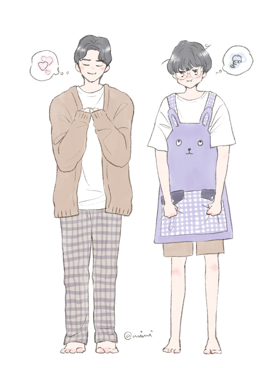 mimi_sippo_e's tweet photo. オタクが期待するような萌え絵にならなかった
彼服を着るSibGene…😌
#NubsibGene https://t.co/xWe8OeXj15