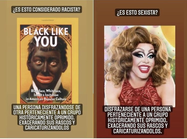 Mavya90's tweet photo. Detesto el drag y desprecio a mi yo joven, ignorante y libfem que lo adoraba, ignorando la tremenda misoginia que se esconde en esta práctica. Lo que más me molesta son las partes falsas  que se ponen para imitar mis caderas, mis pechos, usandolo como un disfraz. https://t.co/I9q9u4wRA4
