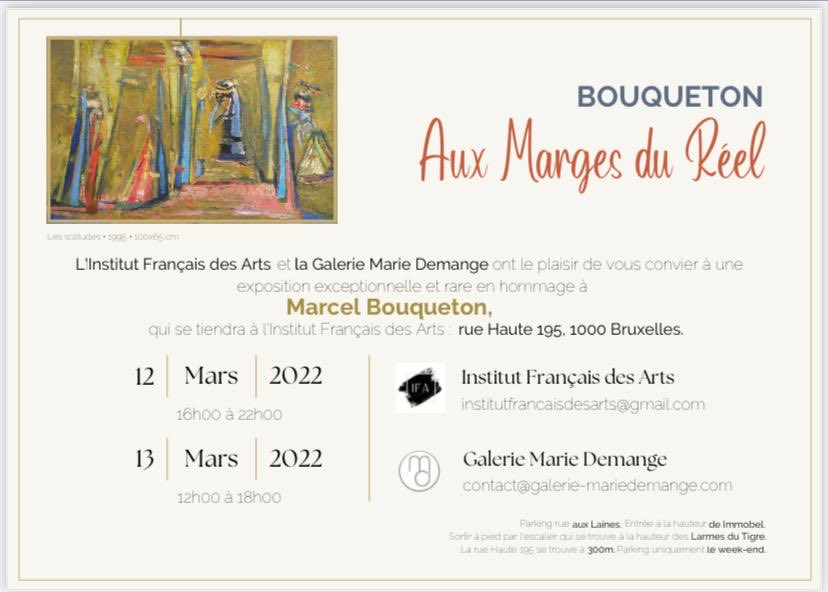 CommByArt's tweet photo. Venez découvrir ou redécouvrir Marcel #Bouqueton ! 
Nous vous attendons nombreux 😁
#Bruxelles #exhibition #exposition #auxmargesduréel #peinture #artcontemporain https://t.co/me98dG0NDc