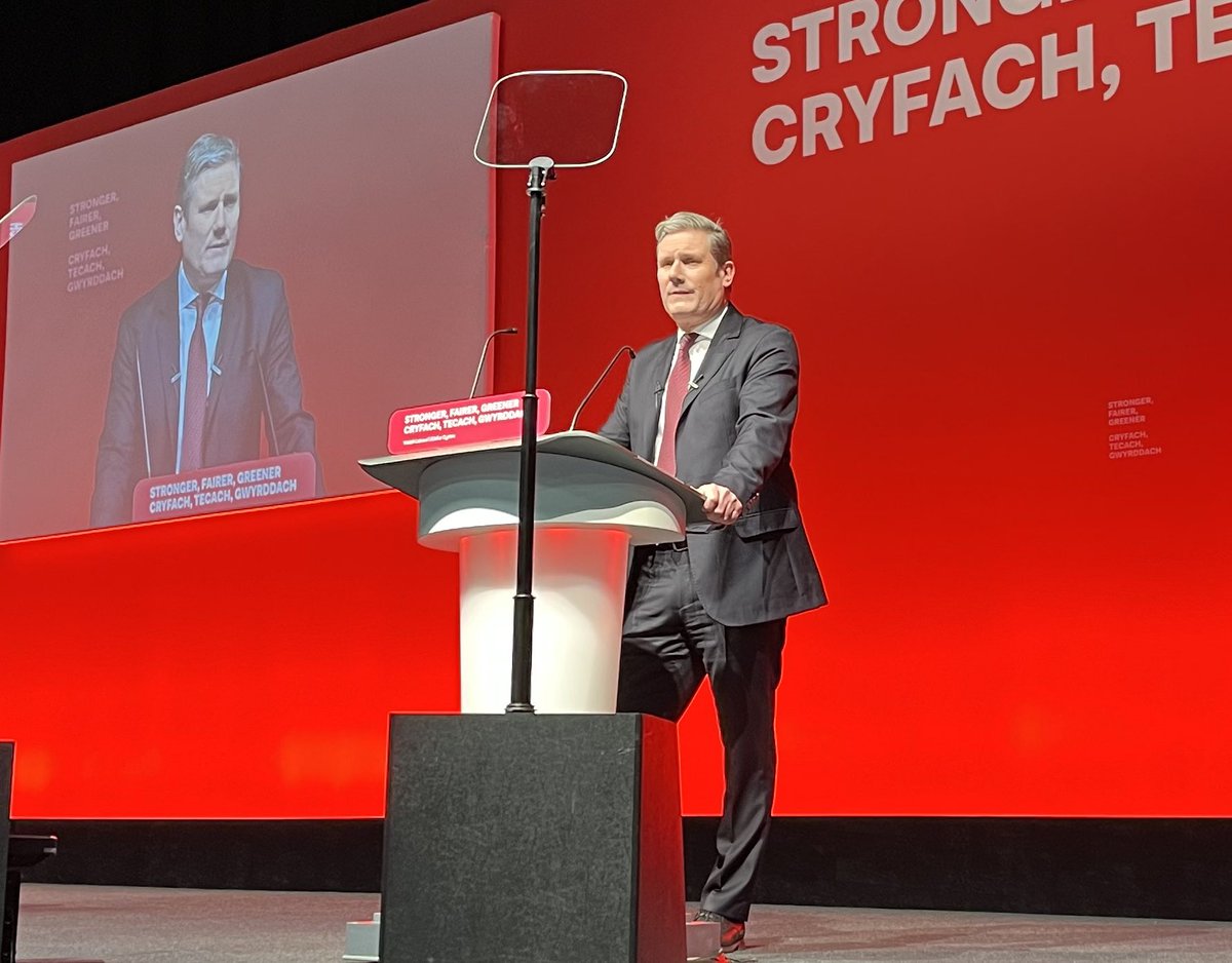 GeraldJonesLAB's tweet photo. Passionate speech by the leader of the Labour Party and our next Prime Minister @Keir_Starmer โwe donโt just want to oppose the Tories, we want to replace themโ. We know how a Labour Government delivers for people - Wales can be a blueprint. #WelshLab22 https://t.co/796rkHSz1s