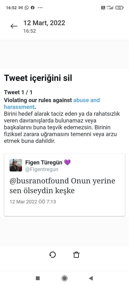 Figen Türegün hesabım şikayet edilmiş. Kapandı. Ne zaman açılır bilmiyorum. Bu ikinci hesabım.