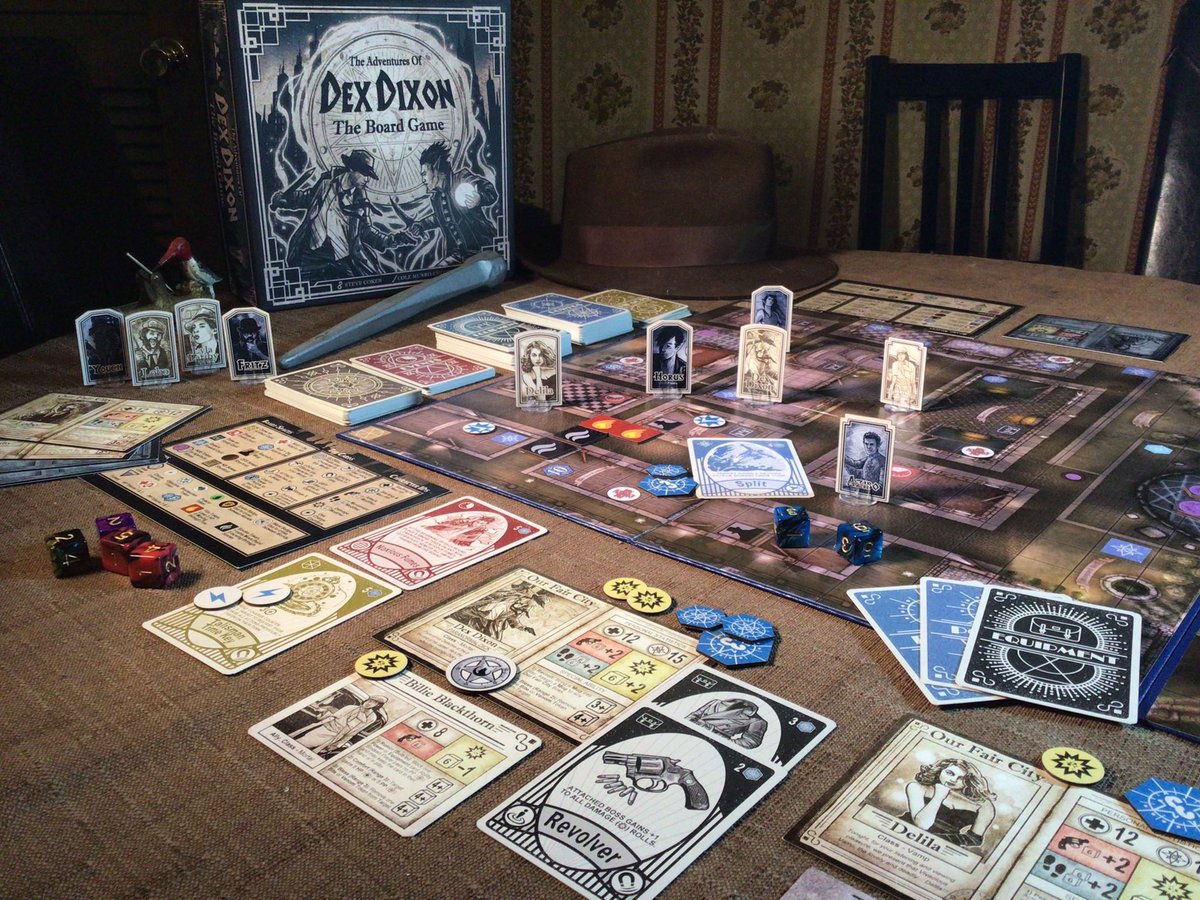 We will be playing The adventures of Dex Dixon board game at Master Goblin Games in Portland @ 5pm on Friday March 18th! Come choose your boss, assemble your gear, charge your magical powers and dive into the a Dexiverse! dexiversedevelopment.com