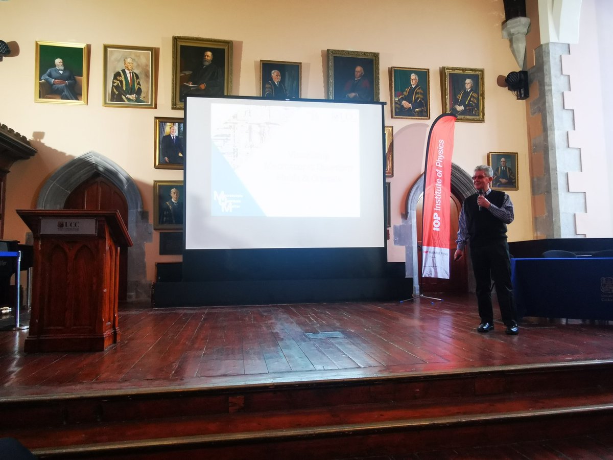 MacroQuantumMat's tweet photo. So delighted to have Séamus talking after lunch here at #IOPSpring and thanks to @IOP_Ireland & @PhysicsUcc for organising such a great event after 2 years of delays! https://t.co/wKzJMwXwFJ