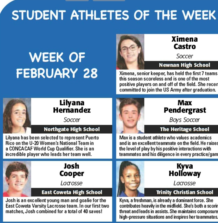 NTHSports's tweet photo. In the sports section of today's @TimesHerald 

The Mike Fitzpatrick Ford Student-Athletes of the week for February 28, 2022
 
@MaxPendergrast @TCSAthletics1 https://t.co/RvBcXH3jK7