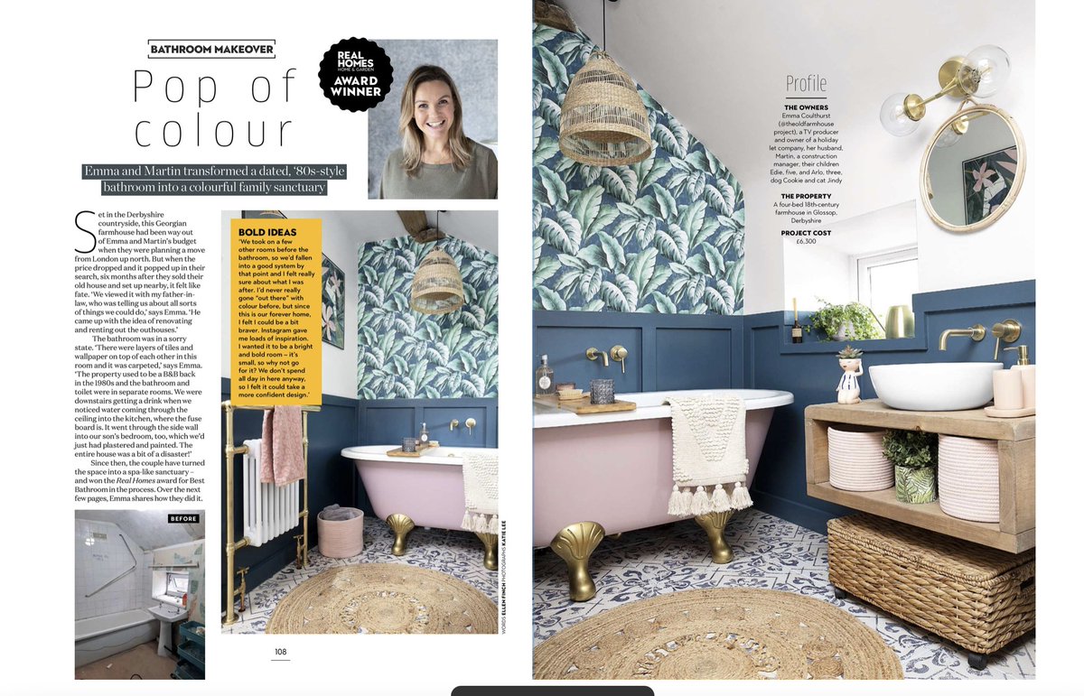 BCDesignsUK's tweet photo. Let's take a moment to appreciate this gorgeous feature in @realhomes?
Showcasing the amazing renovation by @thefarmhouseproject ๐จ
๐ Elmstead Bath painted in Cinder Rose, Farrow & Ball
#bathroominspo #bathroomdesign #handmadebaths #paintedbath #bathroomenvy https://t.co/D88dNllSiS