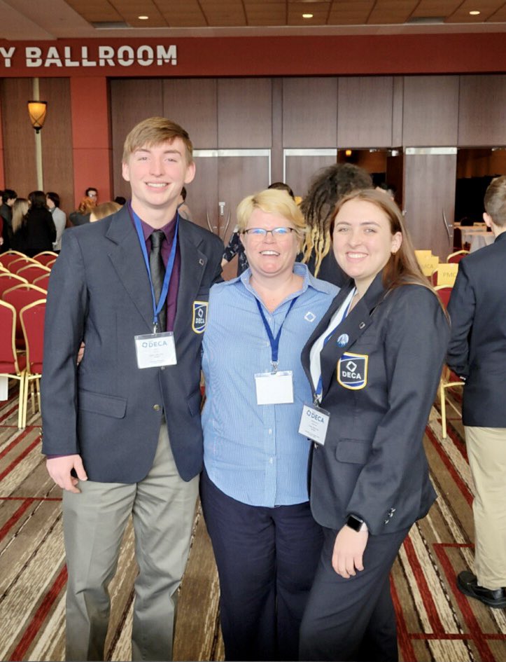 Congratulations to <a href="/TVHS_VIKINGS/">TVHS_VIKINGS</a> students Liam Sachs and Maddyson Garnett for qualifying to compete in the second round of the State DECA finals. Good luck, Vikes! #VikingPride
