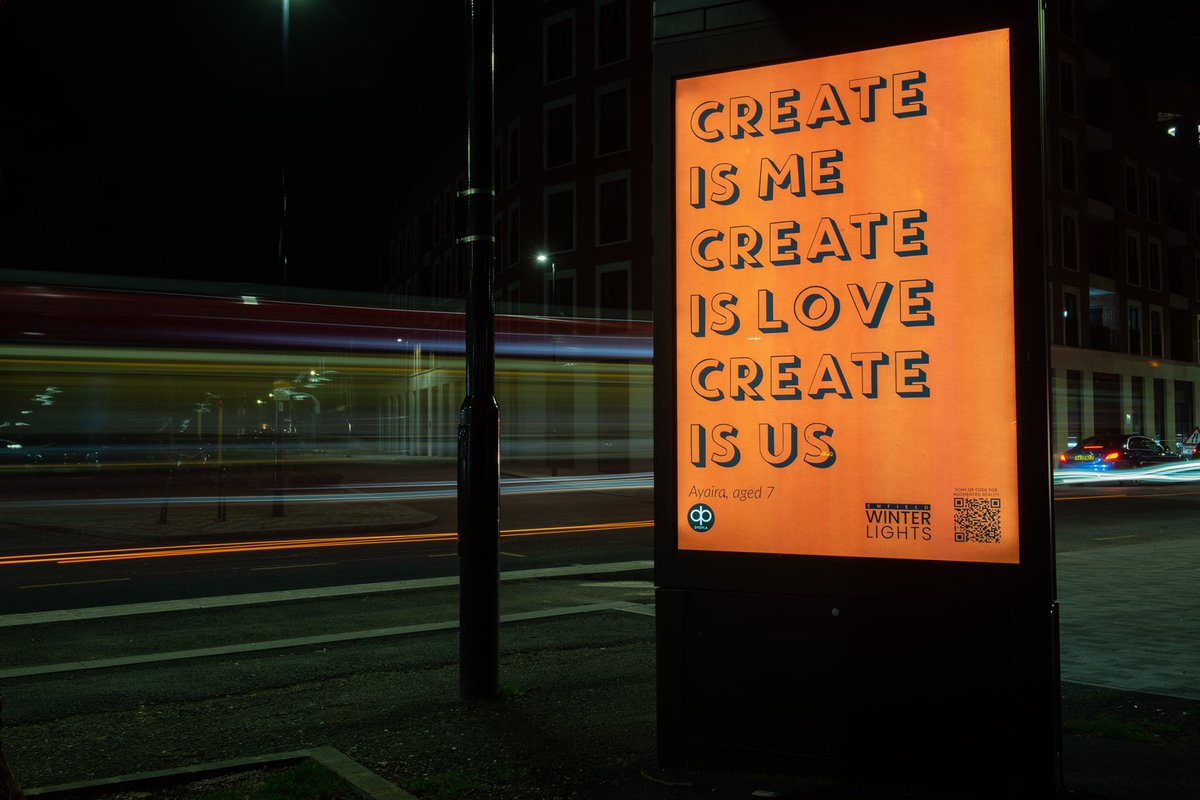 Enfield Winter Lights presents a borough wide art trail featuring artworks in a number of locations. Discover these from dark (Also visible during the day). The artworks feature three artist projects by Colin Priest, Dyspla and King Owusu. 📍MAP: enfieldwinterlights.com/events/lightin…