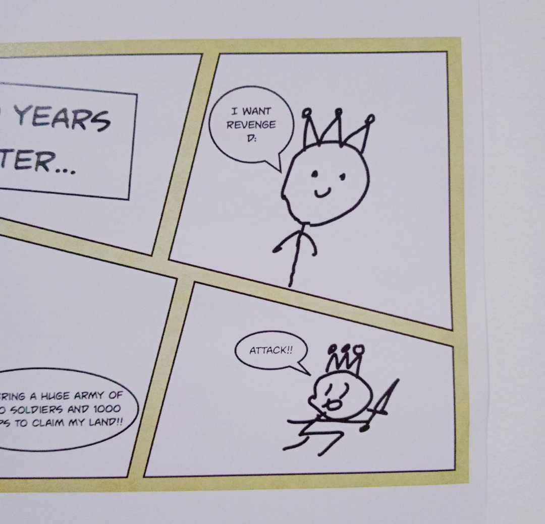 HISYear6's tweet photo. Best of: The Persian War™
Look at some promising future cartoonists here from the kids' task for the IPC unit of The Great, The Bold & The Brave where they're creating a storyboard or a comic strip about the Persian War under the Ancient Greeks history lesson. #HISLearning https://t.co/xWgXmSLuOa