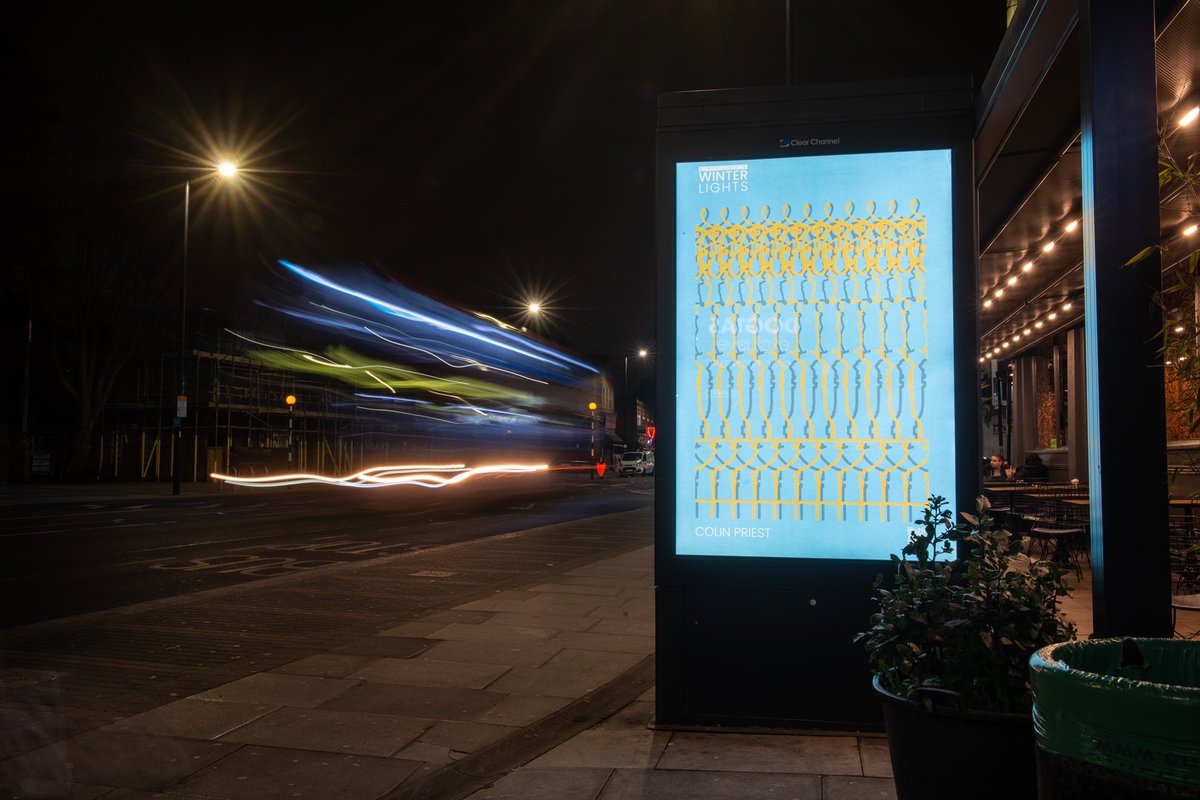 Enfield Winter Lights presents a borough wide art trail featuring artworks in a number of locations. Discover these from dark (Also visible during the day). The artworks feature three artist projects by Colin Priest, Dyspla and King Owusu. ￼📍MAP: enfieldwinterlights.com/events/lightin…