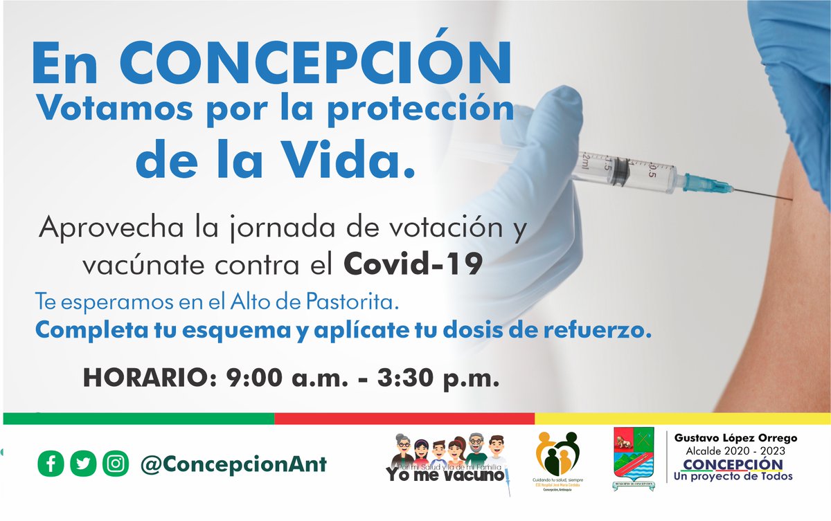 ConcepcionAnt's tweet photo. #Salud Si vas a votar, vota por la vida y la salud. Completa tu esquema o aplícate la dosis de refuerzo. Te esperamos. #ConcepcionUnProyectodeTodos https://t.co/HxpssZRaqi