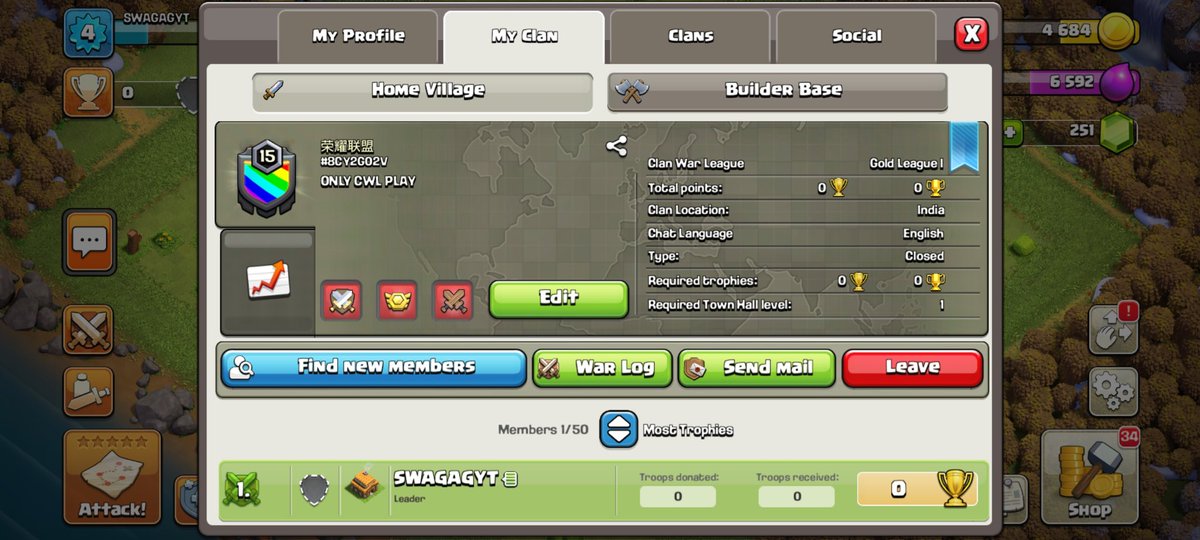 RitvikChoudhay's tweet photo. These are the 3 clan .. if anyone wants to buy these clan than DM me on twitter or on discord ID -  RITVIK CHOUDHARY 🍁🍁#2662   ( Price Are very cheap ) https://t.co/ha3mIw1mo1