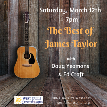 TONIGHT!!  Tickets are available at the door or link below.

ow.ly/ClOL50IhOsM

Proceeds support FREE programs for Veterans, Kids and Musical Memories Cafe for loved ones with dementia and alzheimers.

#westfallsartcenter #localmusic #buffalove
