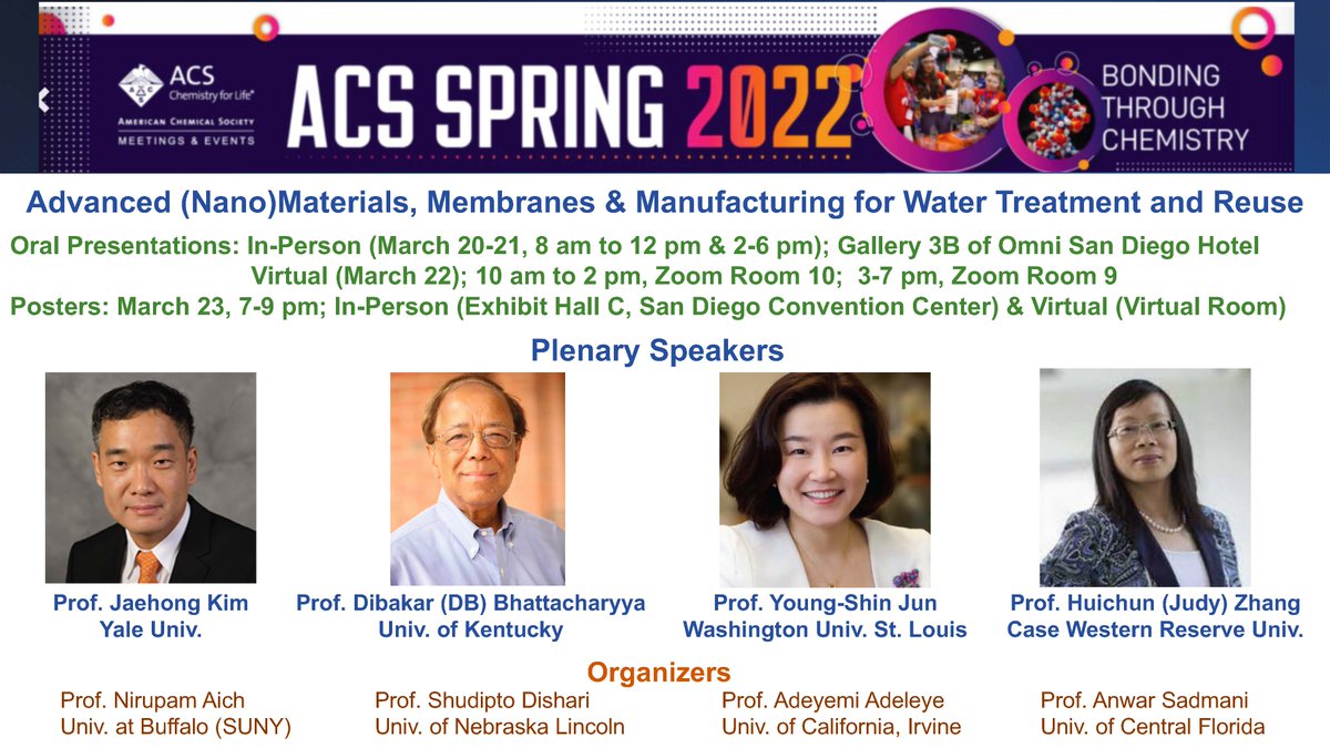 Nirupam Aich (@nirupamaich) on Twitter photo We are ecstatic about our .<a href="/ACS_envr/">ACS Division of Environmental Chemistry</a> .<a href="/AmerChemSociety/">American Chemical Society</a> #ACSSpring2022 session in a week - with 57 oral presentations & 24 posters from researchers around the world. I will be in San Diego with co-organizers <a href="/KonikaDishari/">Shudipto Dishari</a> <a href="/a_s_adeleye/">Adeyemi Adeleye</a>! Looking forward to see friends & colleagues We are ecstatic about our .<a href="/ACS_envr/">ACS Division of Environmental Chemistry</a> .<a href="/AmerChemSociety/">American Chemical Society</a> #ACSSpring2022 session in a week - with 57 oral presentations & 24 posters from researchers around the world. I will be in San Diego with co-organizers <a href="/KonikaDishari/">Shudipto Dishari</a> <a href="/a_s_adeleye/">Adeyemi Adeleye</a>! Looking forward to see friends & colleagues