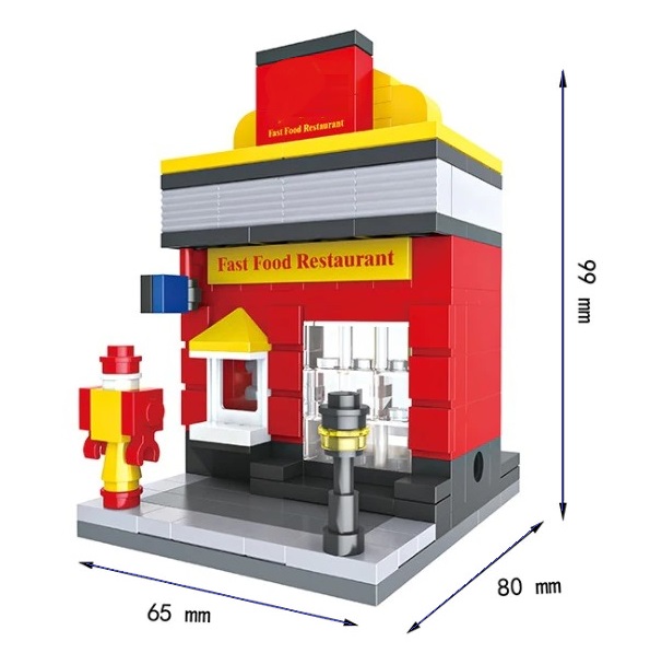 Building Blocks Mini Street Food restaurant bricks assemble toy 194pcs for kids
ebay.com/itm/1651267003…