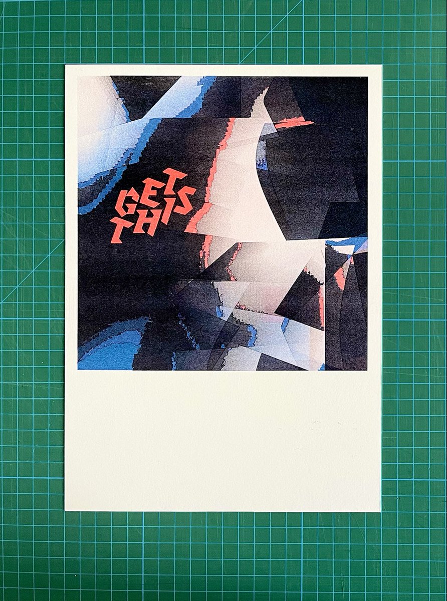 tinafrank's tweet photo. I made a GET THIS 7“ Print 🖨

3 color risoprint, February 2022 https://t.co/6QNWND2jI3