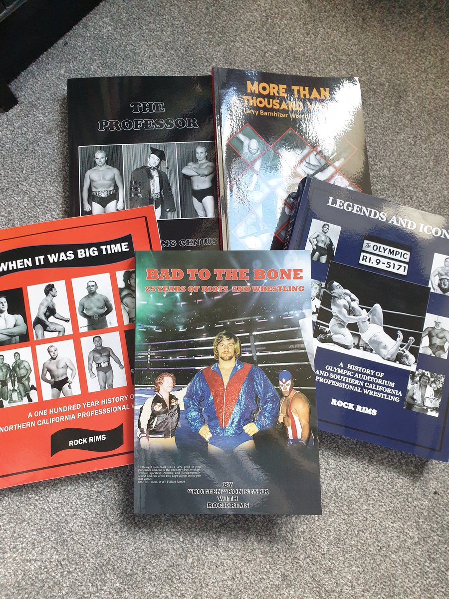 TheRatt55's tweet photo. Thank you @Rockrims for the Ron Starr book. Cant wait to start reading it. I've now completed my collection(for now). #californiawrestling #ronstarr https://t.co/8jKAZTqfAS
