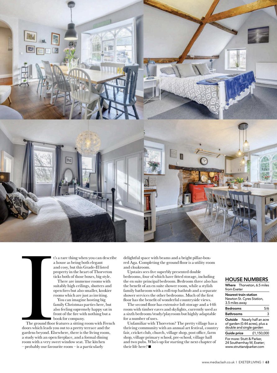 ExeterLiving's tweet photo. Spotted! A beautiful family home in Thorveton. Our favourite room has to be the oh-so cosy kitchen, check out that bright red Aga.
Read all about it in our current issue here: https://t.co/rETXvfWQtL
@struttsexeter #exeter #exeterproperty https://t.co/QS8fPToSZD