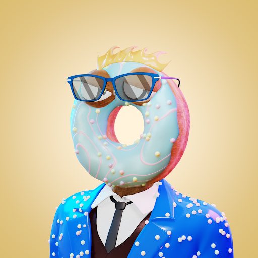 #NewNFTProfilePic NFT by odbdeployer. 

I just simply love the <a href="/onedonutsnft/">One Donuts</a> art! Look at this posh, glazed donut 😍😍