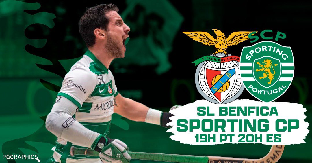 ToniPerez57's tweet photo. Dia de Derbi ⚔️!!

1/4 final 🏆🇵🇹

19:00 🇵🇹- 💻FPP TV

SL Benfica - @Sporting_CP 

VAMOS SPORTING 💪💚🦁!

#sportingclubedeportugal #hoqueipatins #hóqueiscp #conmucholove ✌️ #57tp https://t.co/IbmmYgWwcL