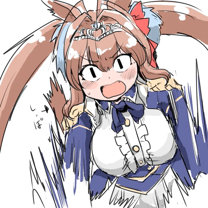 ダイワスカーレットさんにはこういう顔をさせたくなるんだ 