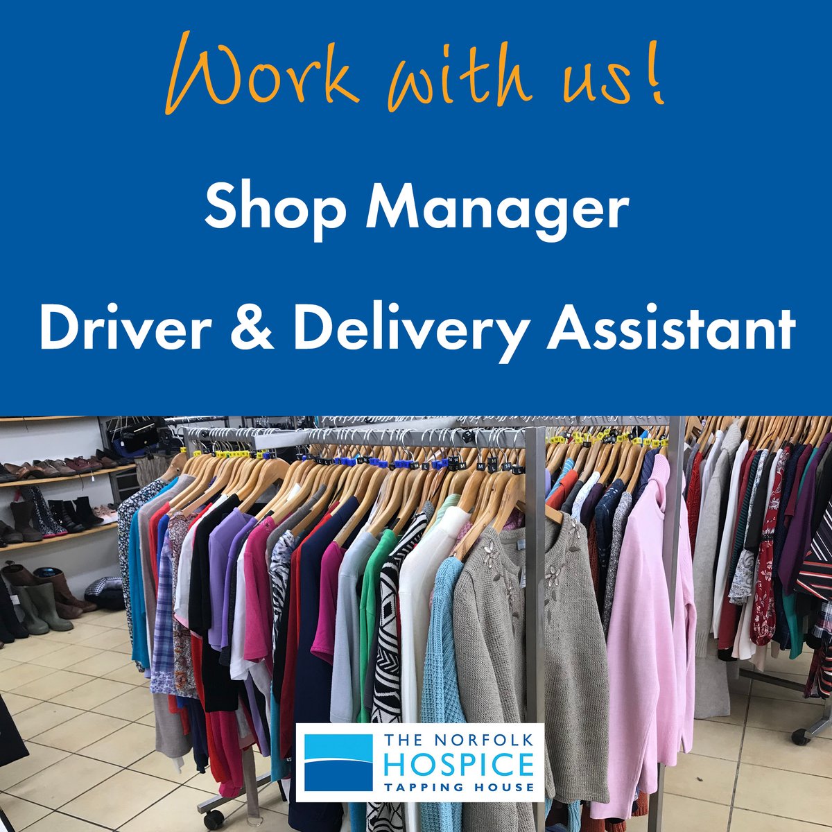 Do you love retail &amp; your local community? Do you like nothing more than looking for that special item in charity shops? If so, we could have the role for you! #NorfolkJobs

SHOP MANAGER (KING'S LYNN): bit.ly/3KzvZSm
DRIVER &amp; DELIVERY ASSISTANT: bit.ly/2ZyZsaq