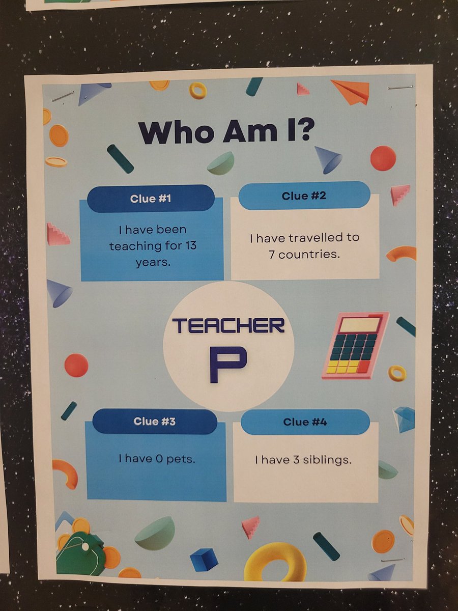 learysbrook's tweet photo. As part of our #LBJHSTEAMWeek activities, get ready to guess your Teacher by numbers! Read the number clues and guess which teacher they are describing! https://t.co/QoS5l1RSqJ