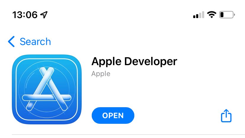 Apple Developer Account almayı düşünenler var ise normalde 1030₺ olan fiyat "Apple Developer" mobil uygulaması üzerinden kayıt yaptırırsanız 650₺'ye düşüyor 🙌🏼