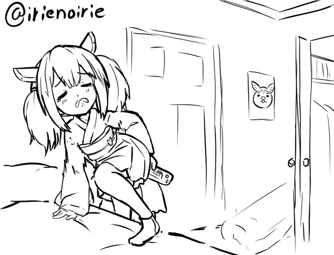 ゲームをやりすぎてずん姉さまにセーブデータ消されたきりたん
#東北きりたん
#落書き
#いりえのえ
#絵描きさんと繫がりたい 