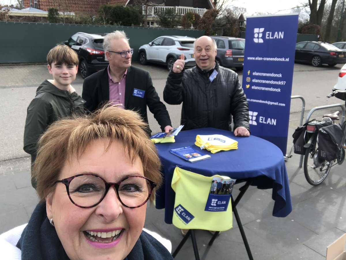 Ook #campagne voeren hoort erbij. Lokale partij #ecranendonck ELAN