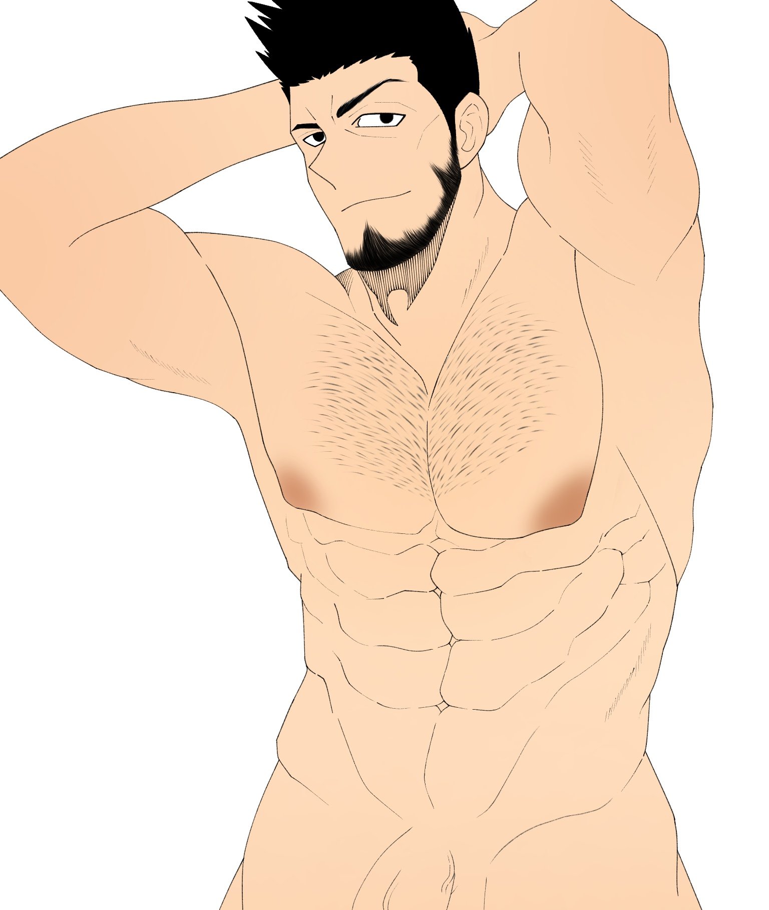 GibBigTiddieBf on Twitter: "RT @Itsuki_Amicitia: Kurosaki Isshin WIP chest  hair and nipples color #yaoi #bara https://t.co/BzEPCo2z05" / Twitter